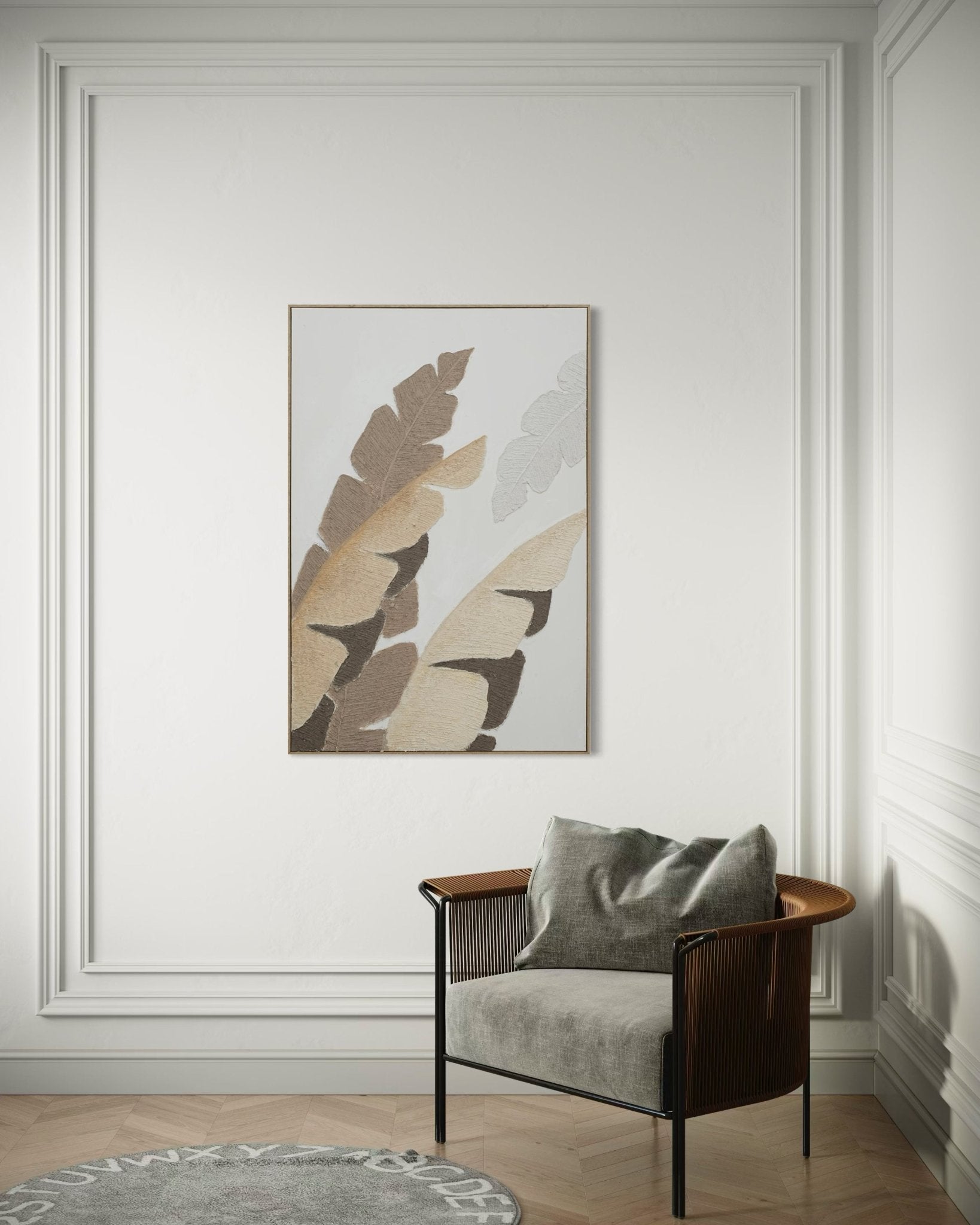Calm Leaves 82×122cm - | Bella Home Art