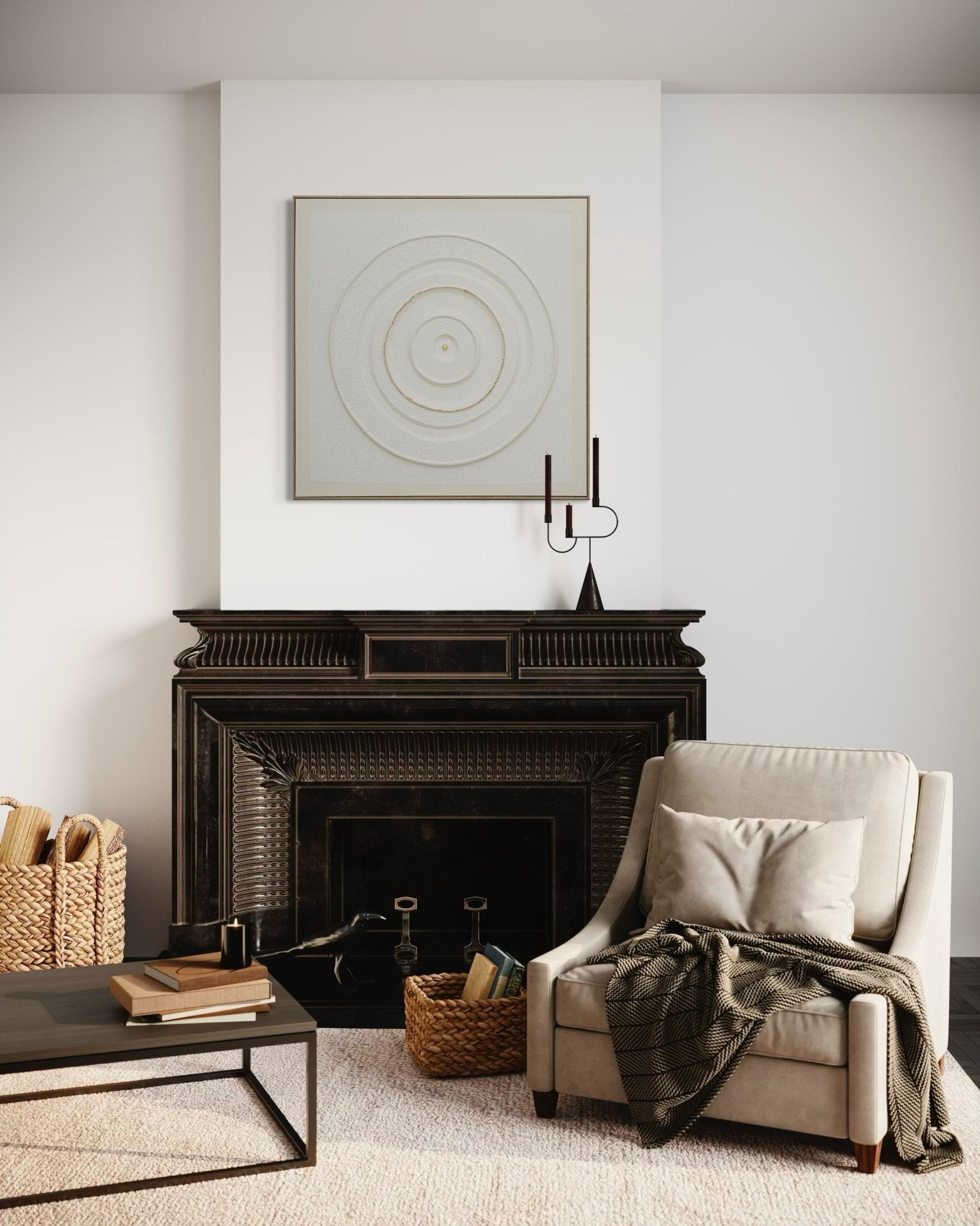 Circular Balance 102×102cm - | Bella Home Art