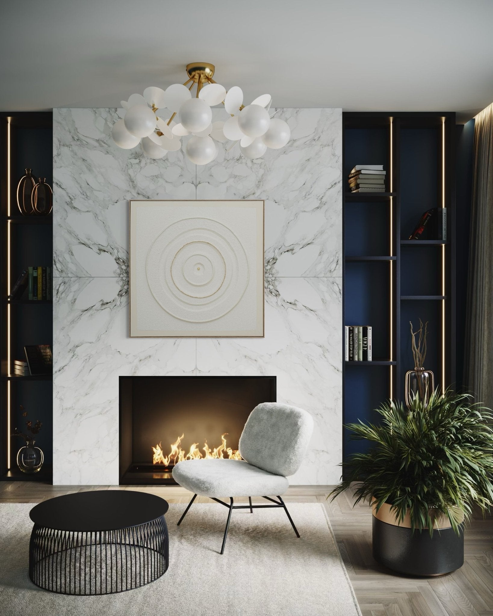 Circular Balance 102×102cm - | Bella Home Art