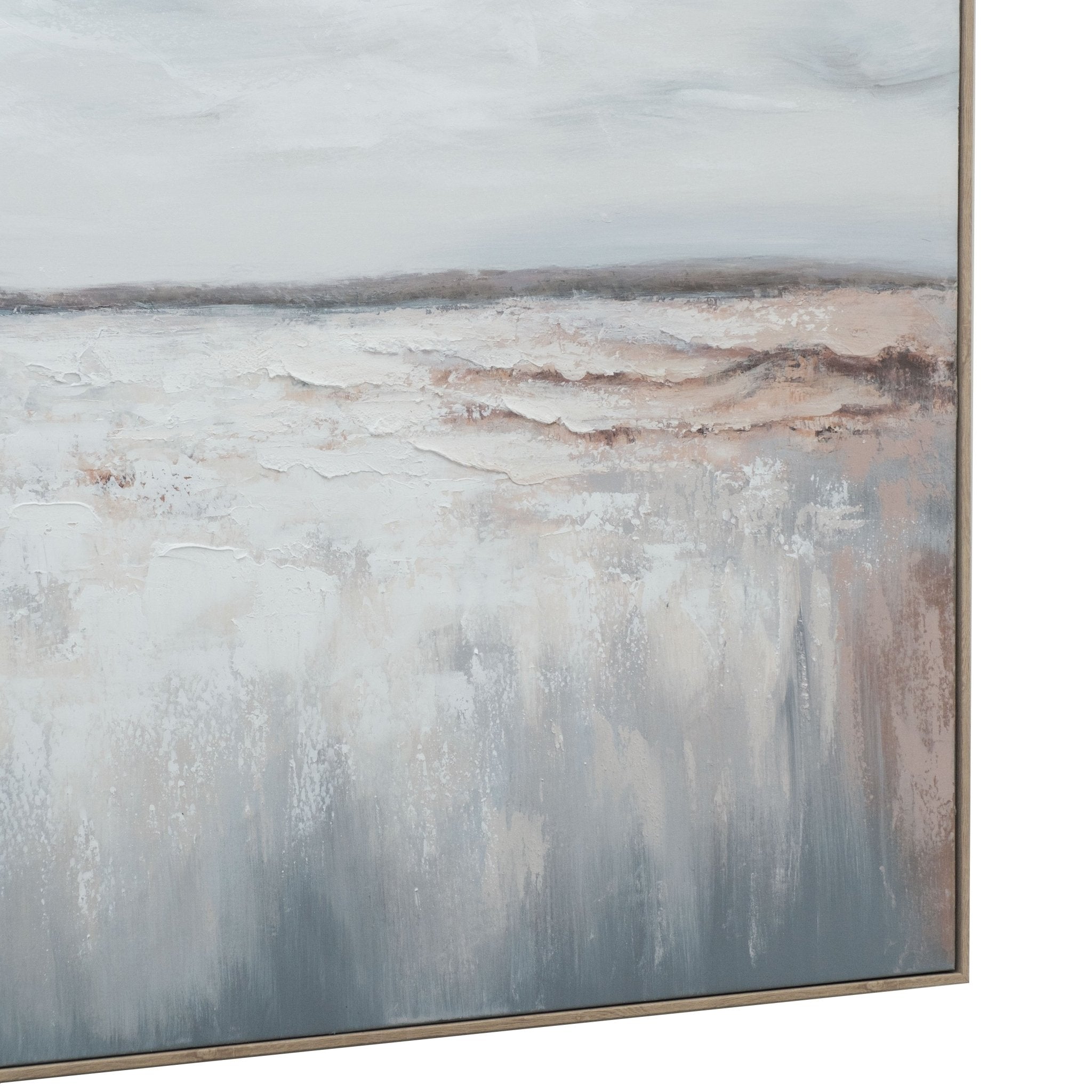 Coastal Stillness 120×120cm - Hand - Painted Oil Painting | Bella Home Art