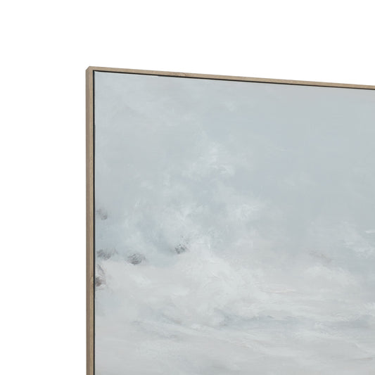 Coastal Stillness – Hand-Painted Abstract Oil Painting 120×120cm