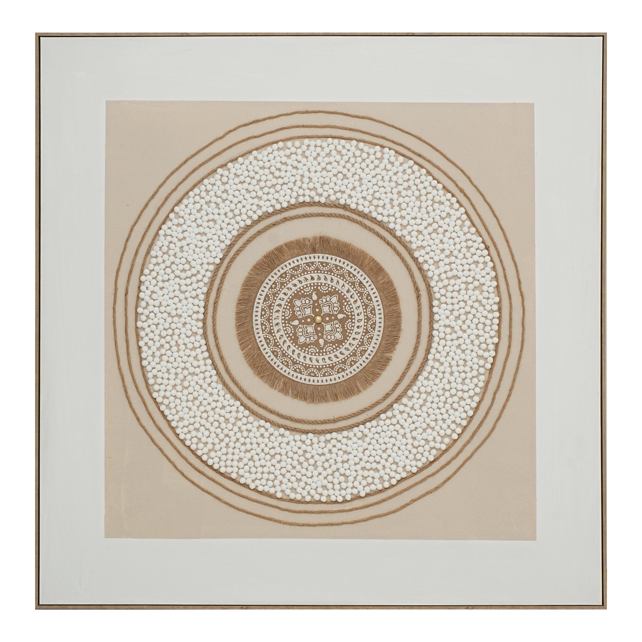 Earth Circle Mandala 132×132cm - | Bella Home Art