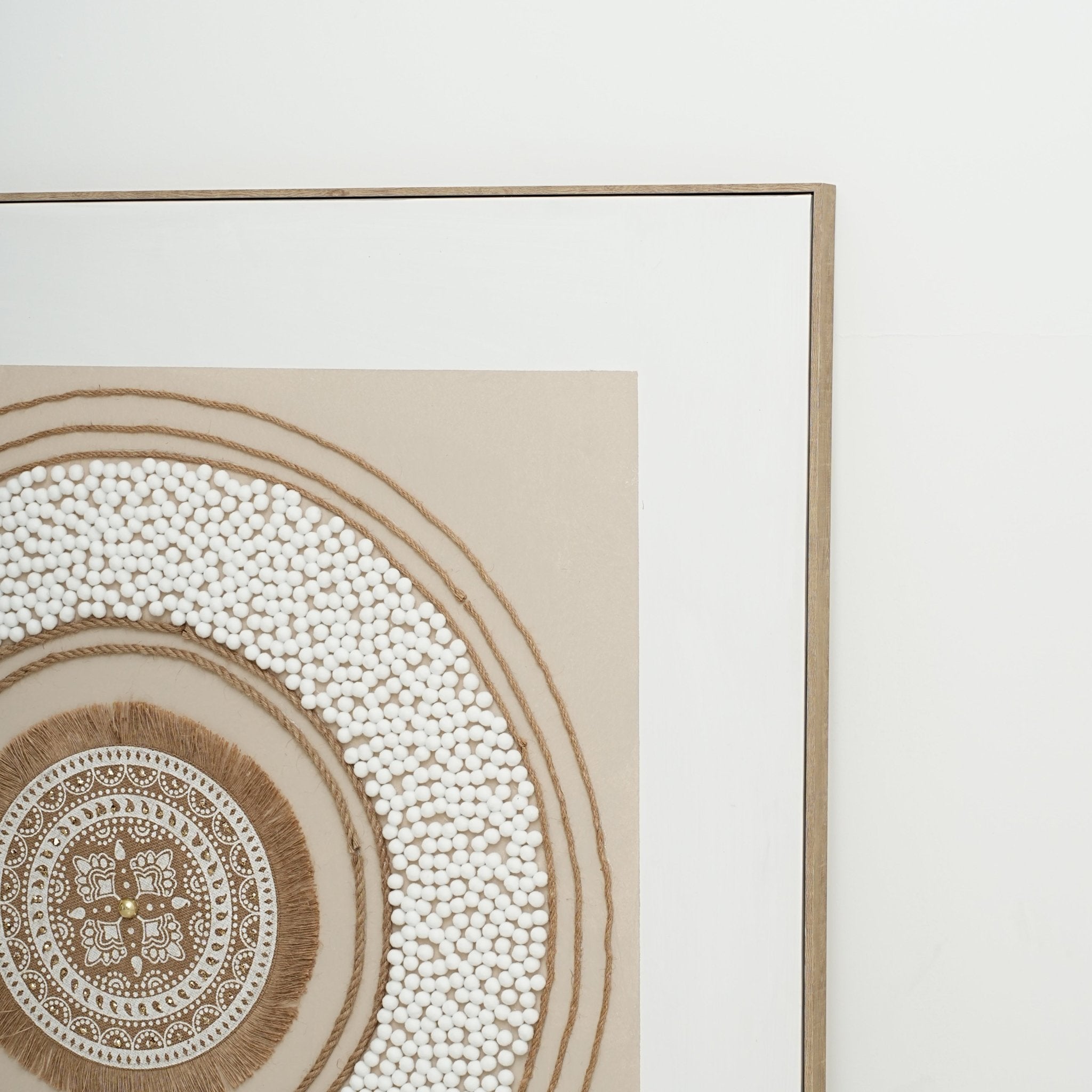 Earth Circle Mandala 132×132cm - | Bella Home Art