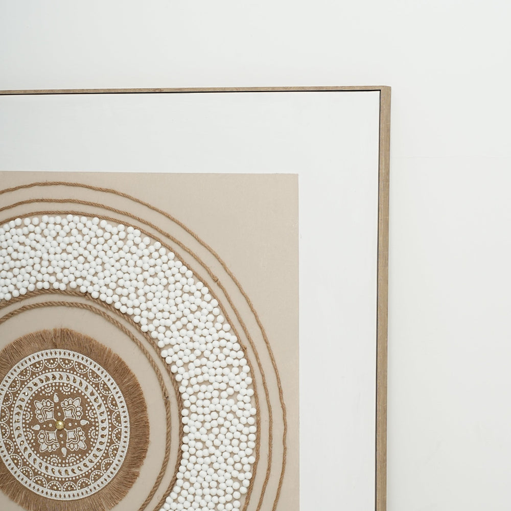 Earth Circle Mandala 132×132cm - | Bella Home Art
