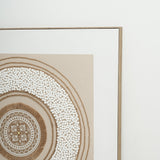 Earth Circle Mandala 132×132cm - | Bella Home Art