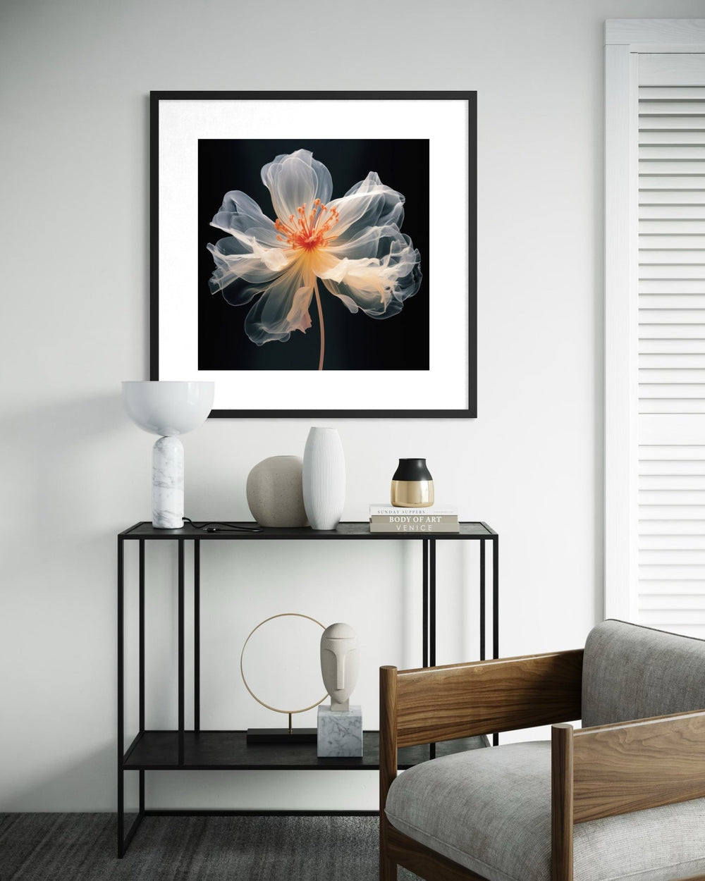 Ethereal Bloom 70×70cm - | Bella Home Art