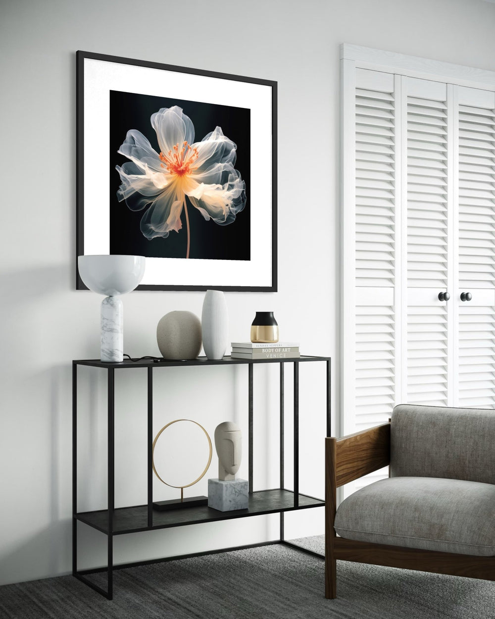 Ethereal Bloom 70×70cm - | Bella Home Art