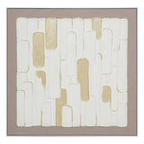 Golden Blocks Harmony 102×102cm - | Bella Home Art