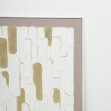 Golden Blocks Harmony 102×102cm - | Bella Home Art