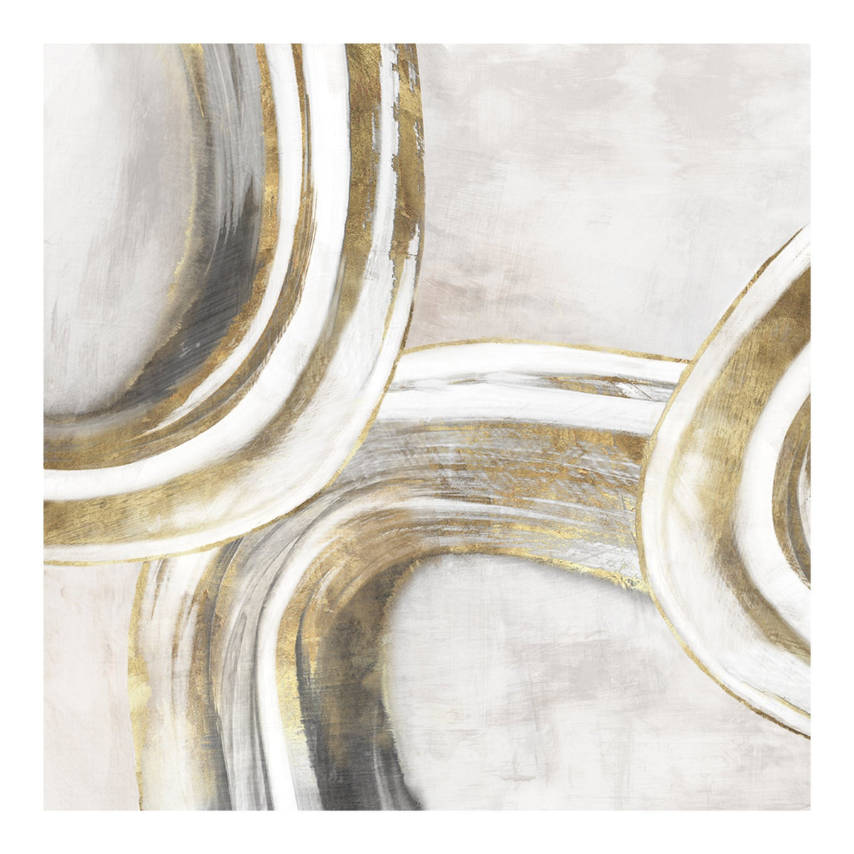 Golden Curves - 01 70×70cm - | Bella Home Art