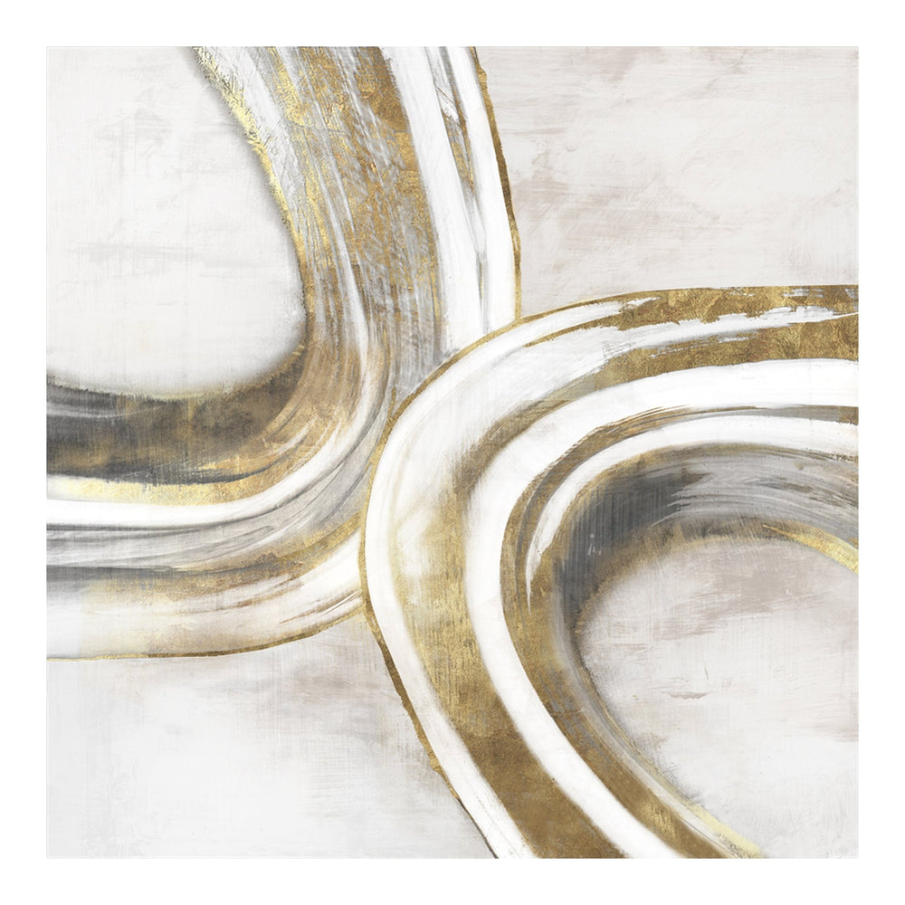 Golden Curves - 02 70×70cm - | Bella Home Art