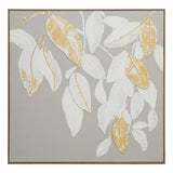 Golden Drift Leaves 102×102cm - | Bella Home Art