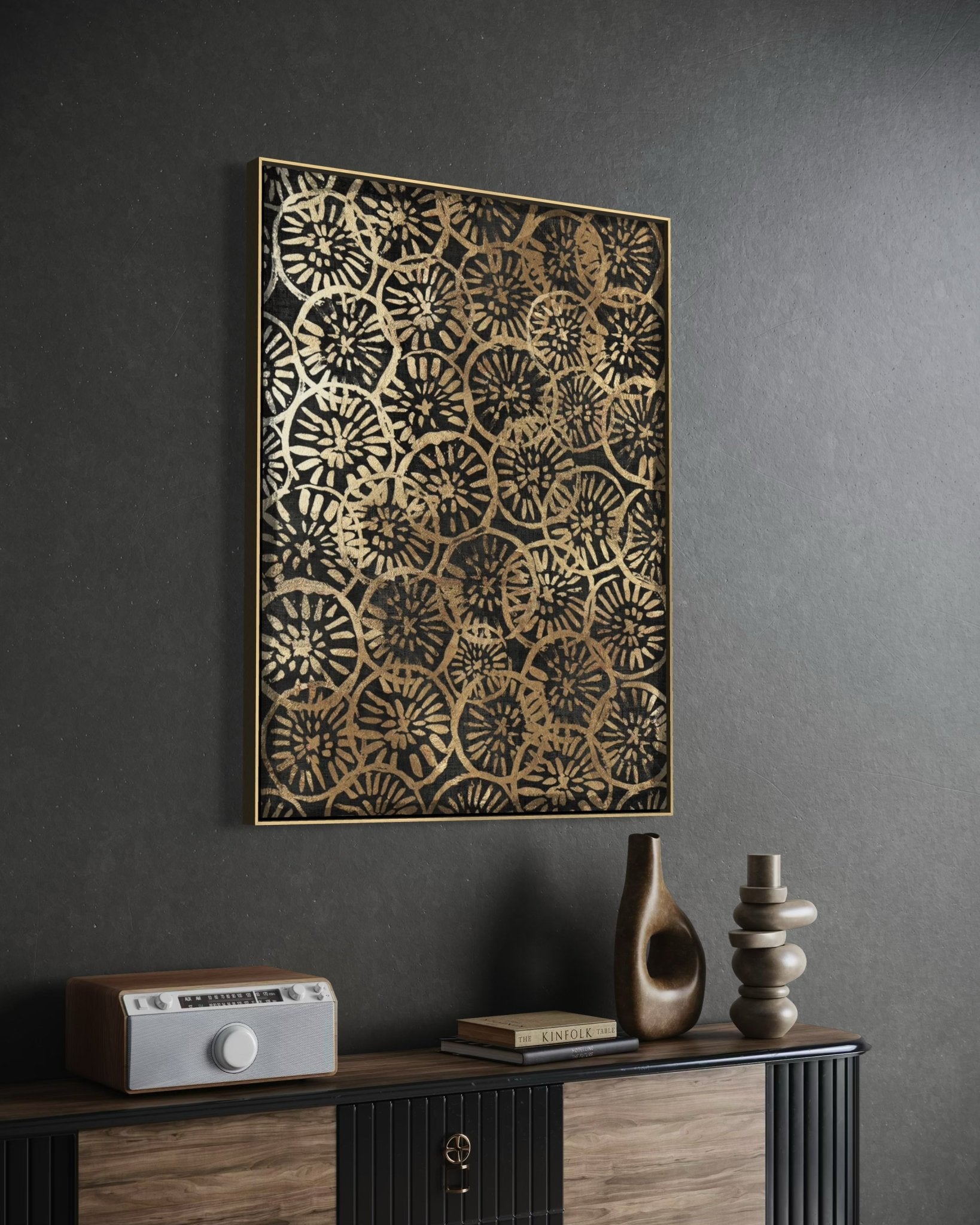Golden Harmony 60×90cm - | Bella Home Art