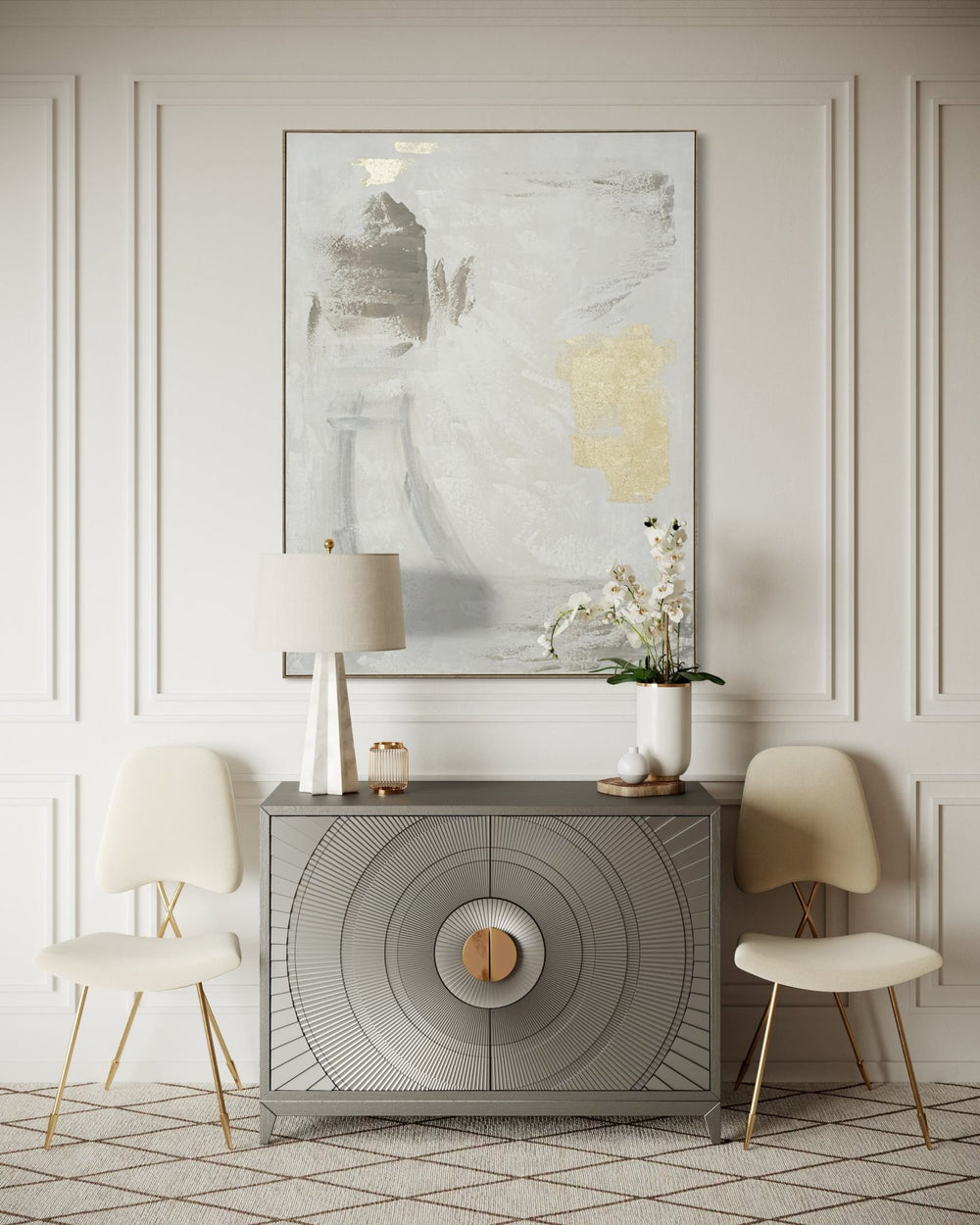 Golden Mist 164×124cm - | Bella Home Art