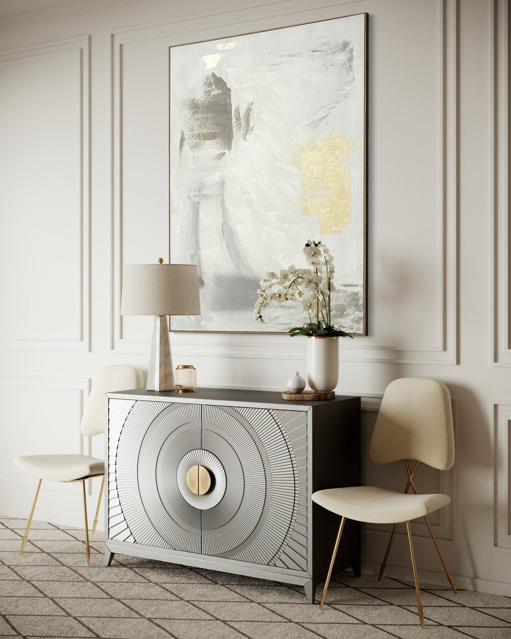 Golden Mist 164×124cm - | Bella Home Art