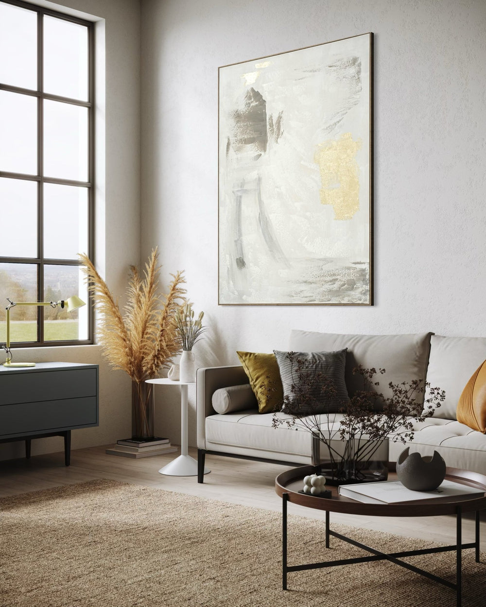 Golden Mist 164×124cm - | Bella Home Art