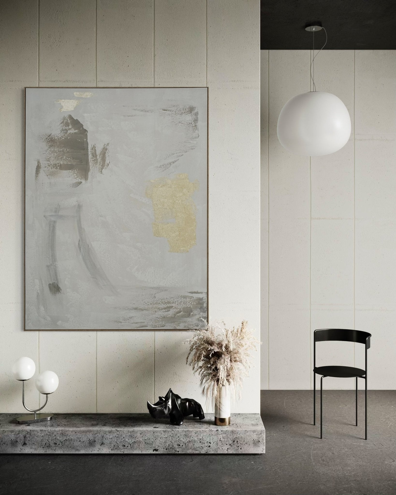 Golden Mist 164×124cm - | Bella Home Art
