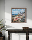 Wild Coastal Meadow 100×100cm – artwork detail 2