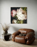Ivory Bloom Garden 100×100cm - Hand - Painted Oil Painting | Bella Home Art
