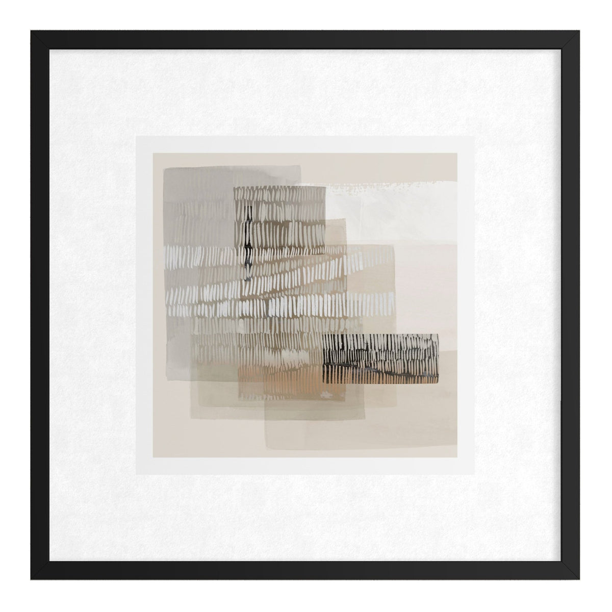 Layered Horizon 75×75cm - Hand - Painted Oil Painting | Bella Home Art