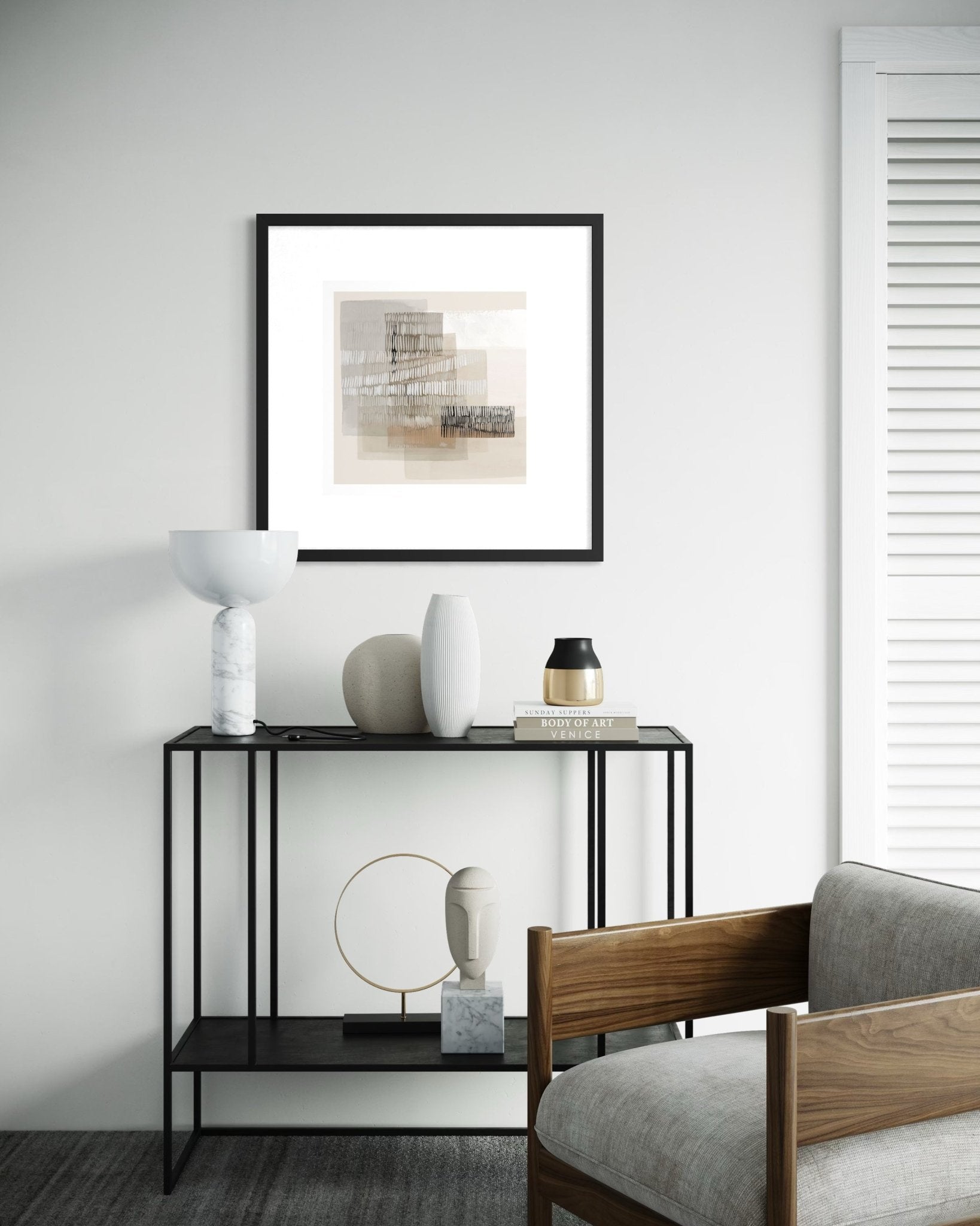 Layered Horizon 75×75cm - Hand - Painted Oil Painting | Bella Home Art