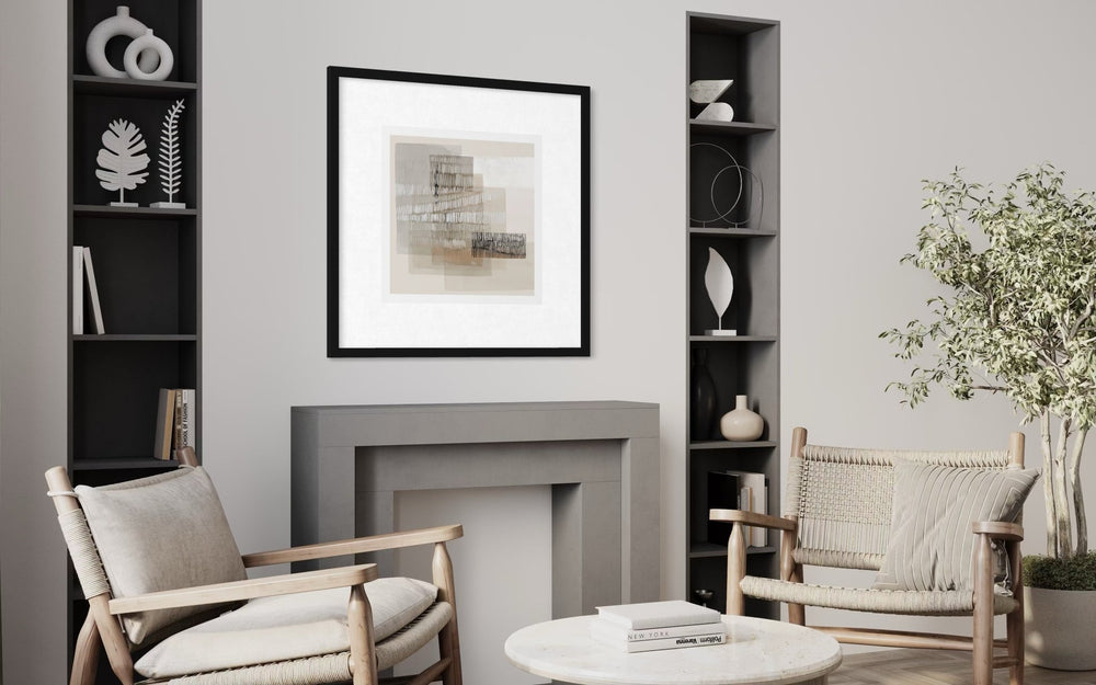 Layered Horizon 75×75cm - Hand - Painted Oil Painting | Bella Home Art