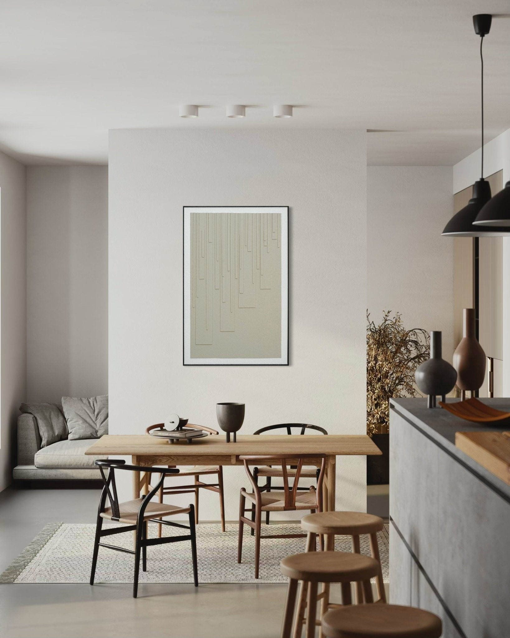 Linear Calm 82×122cm - | Bella Home Art