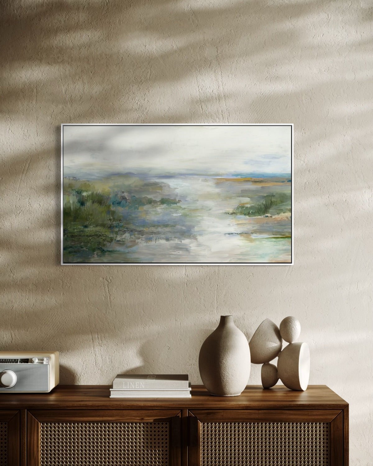 Morning Mist over the Valley 85×51cm - Hand - Painted Oil Painting | Bella Home Art