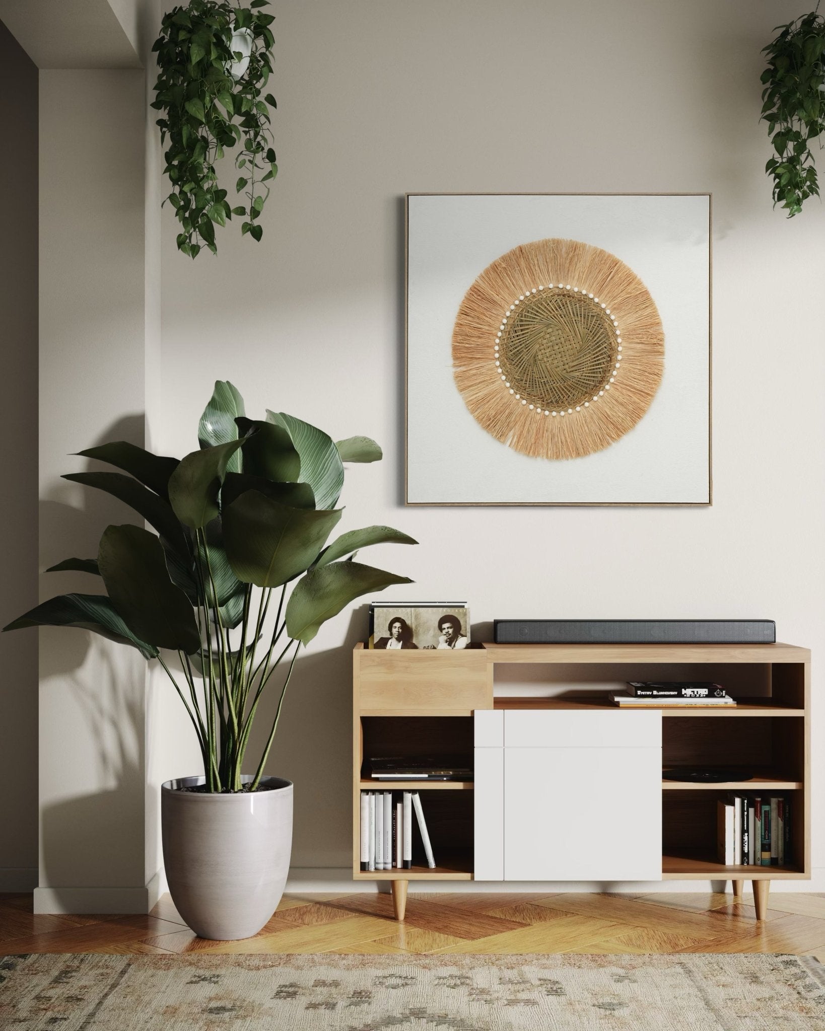 Natural Sun Halo 102×102cm - | Bella Home Art