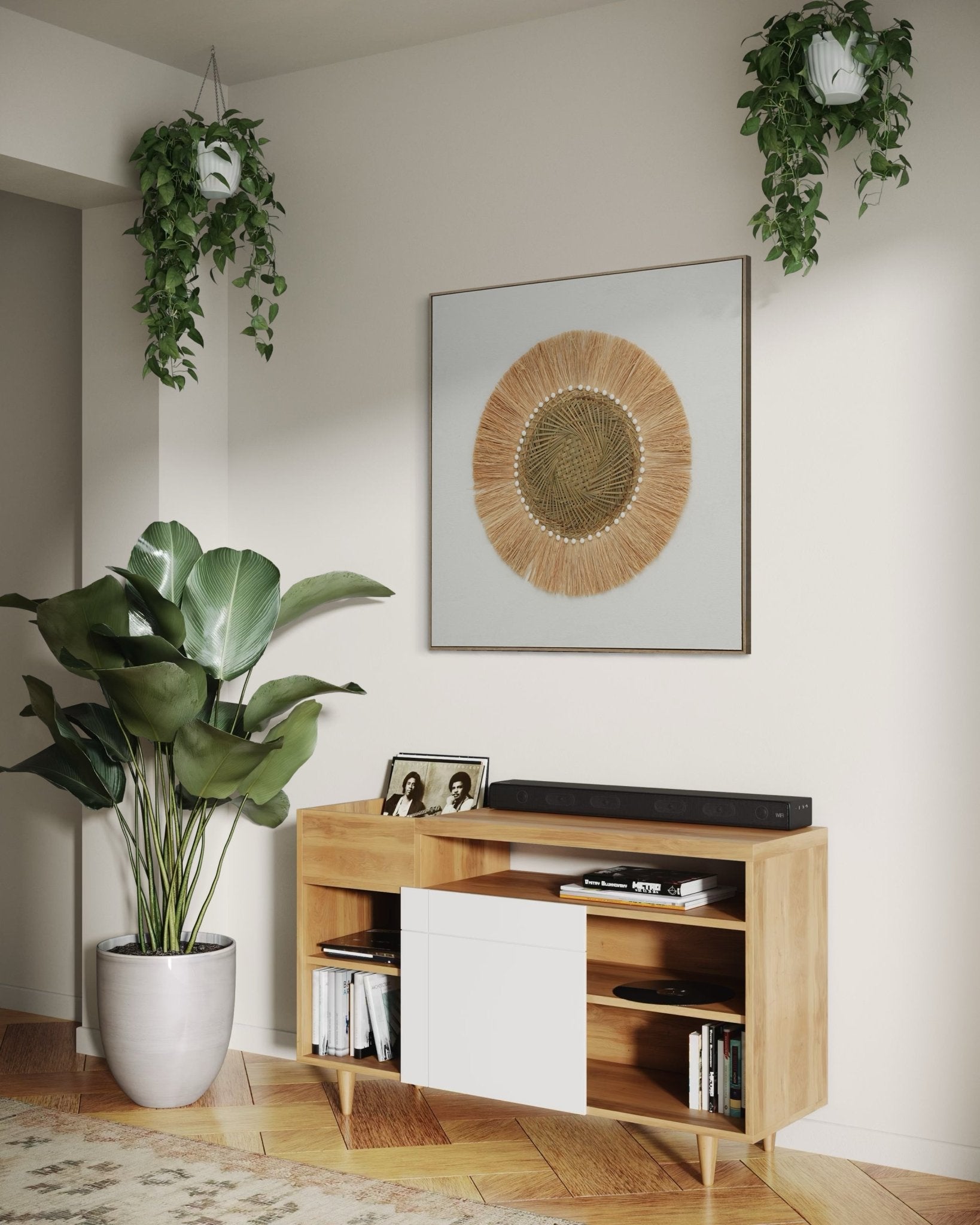Natural Sun Halo 102×102cm - | Bella Home Art