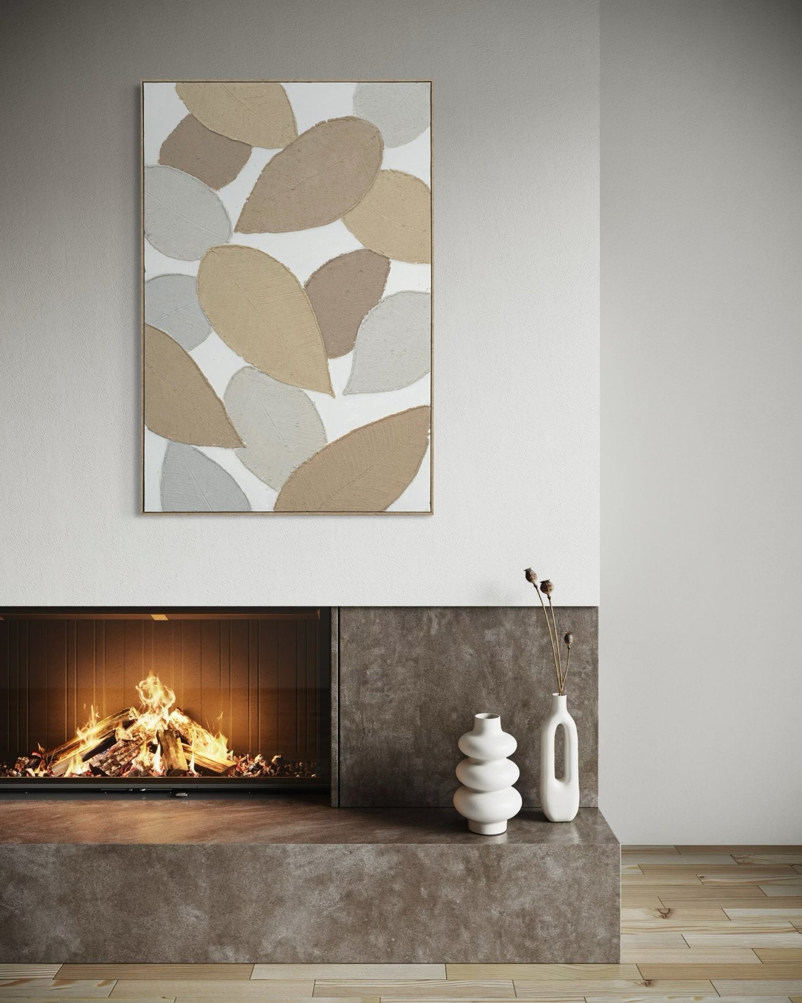 Neutral Harmony 82×122cm - | Bella Home Art