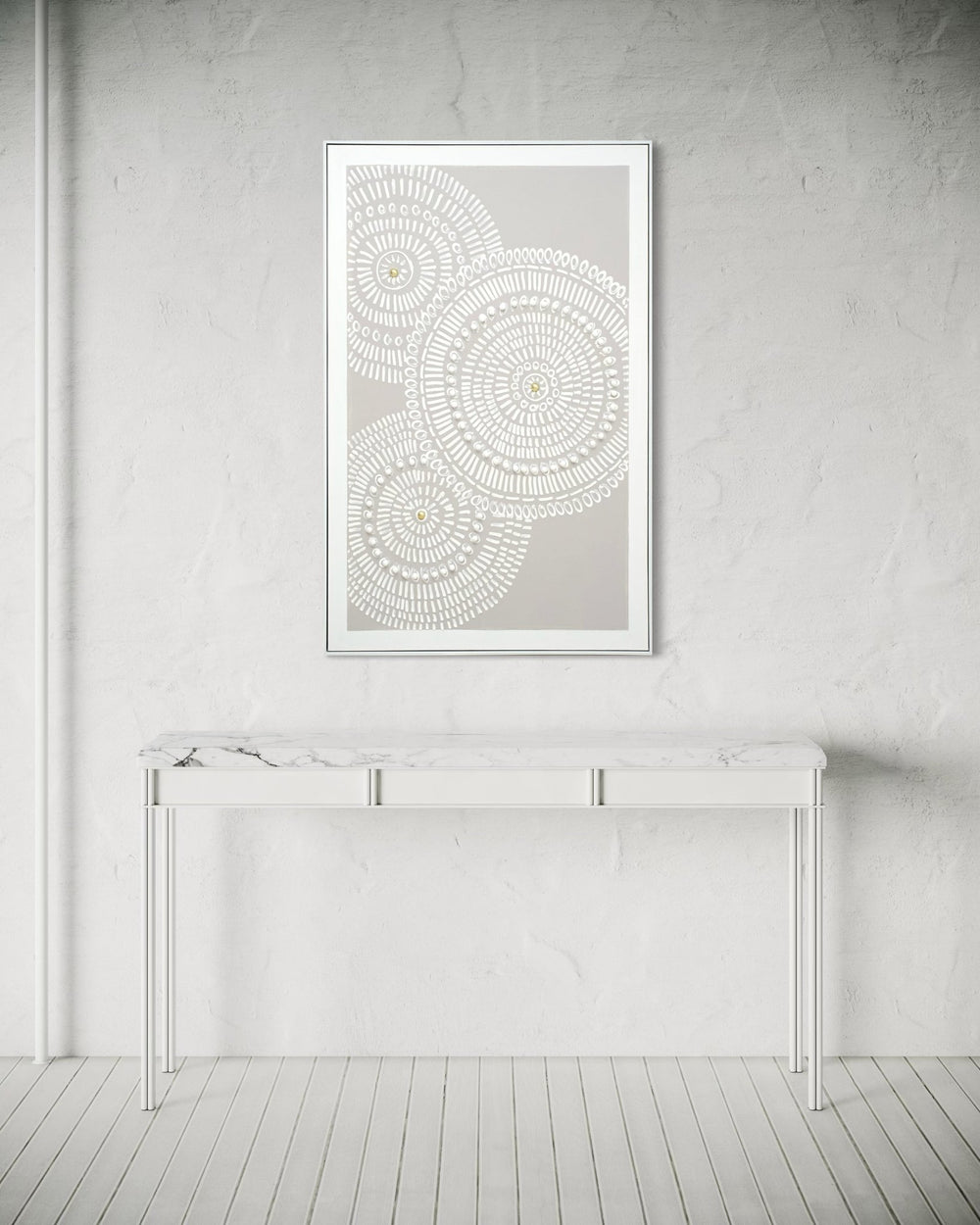 Radiant Circles 82×122cm – artwork detail 4
