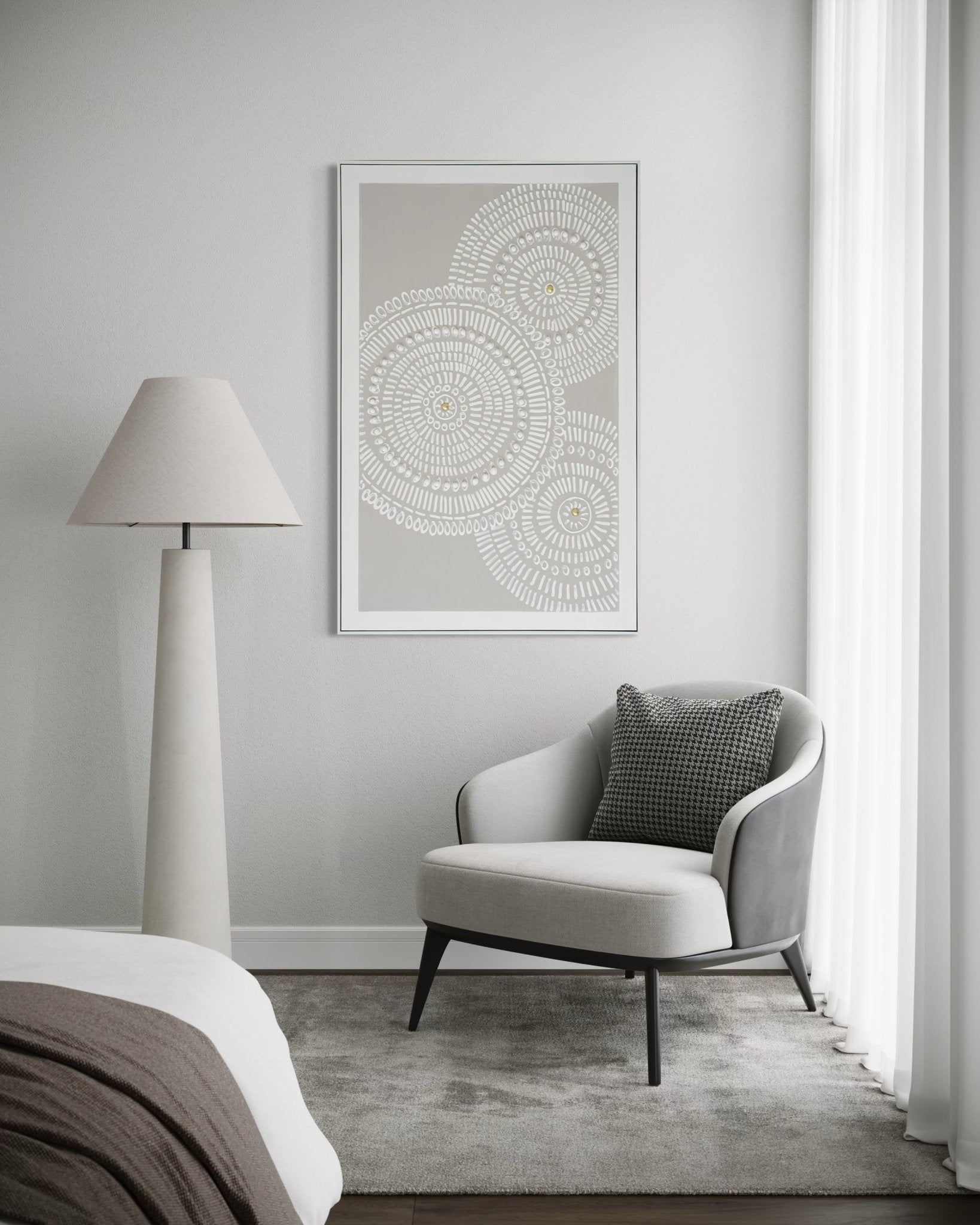 Radiant Circles 82×122cm – artwork detail 9