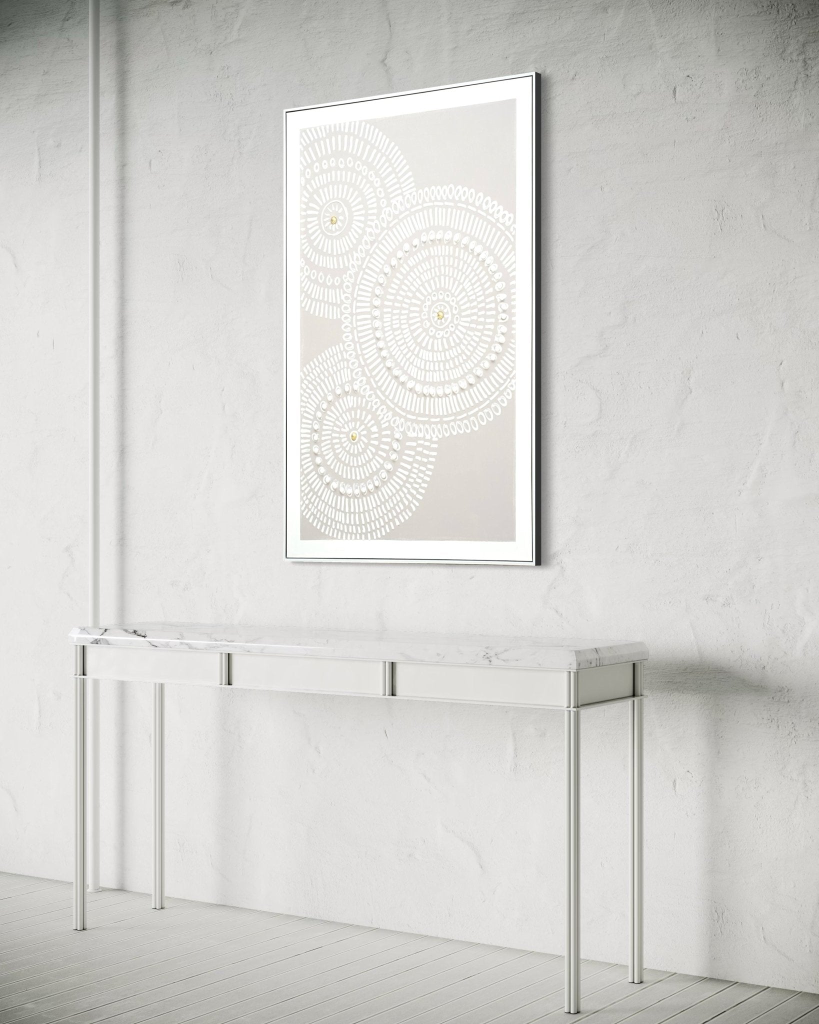 Radiant Circles 82×122cm – artwork detail 5