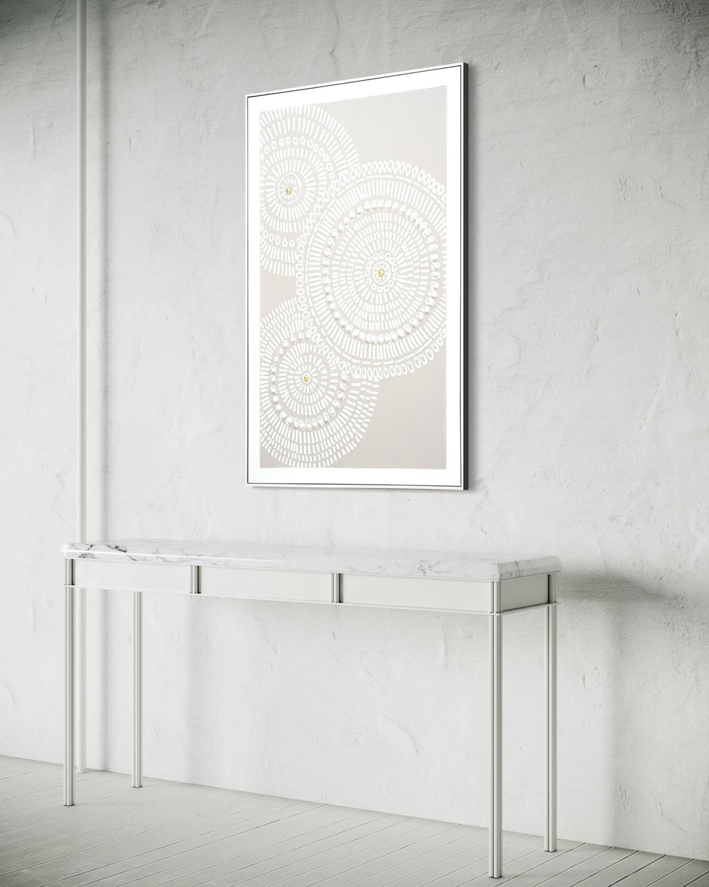 Radiant Circles 82×122cm – artwork detail 5