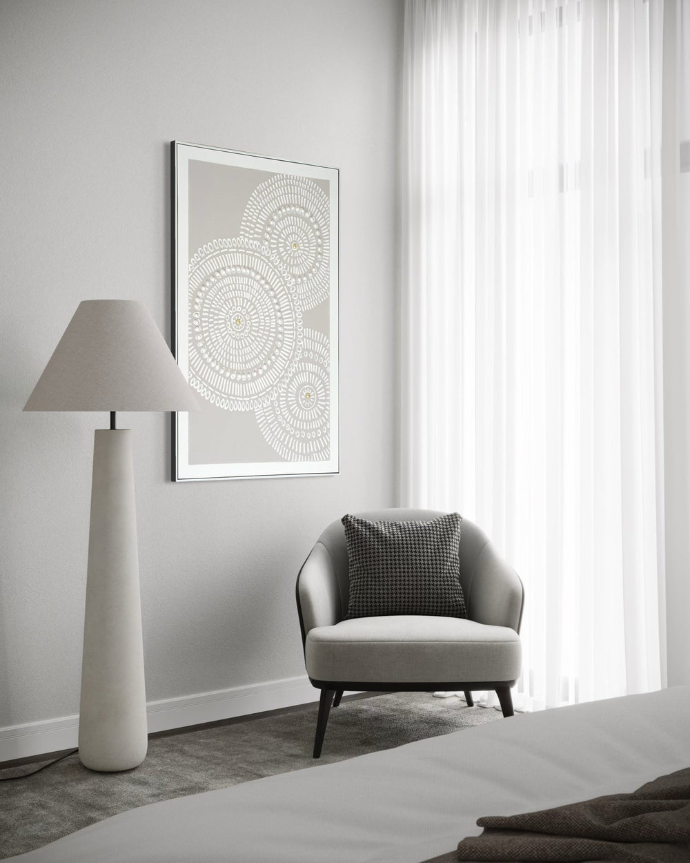 Radiant Circles 82×122cm – artwork detail 10