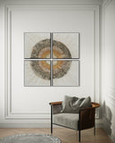 Radiant Horizon 4 - Panel 140×140cm - | Bella Home Art