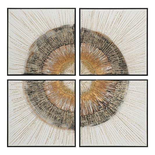 Radiant Horizon 4 - Panel 140×140cm - | Bella Home Art