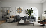 Radiant Horizon 4 - Panel 140×140cm - | Bella Home Art