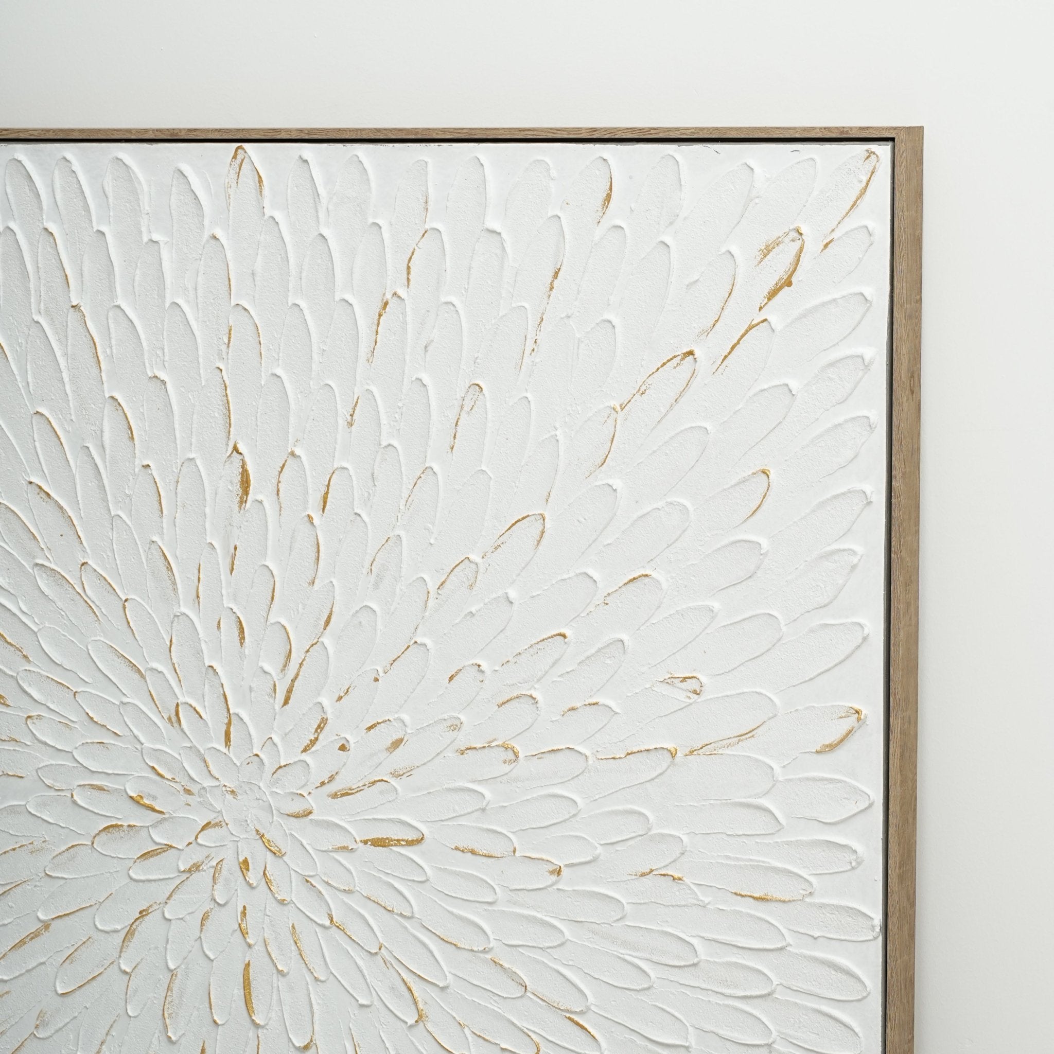 Radiant Texture Bloom 102×102cm - | Bella Home Art