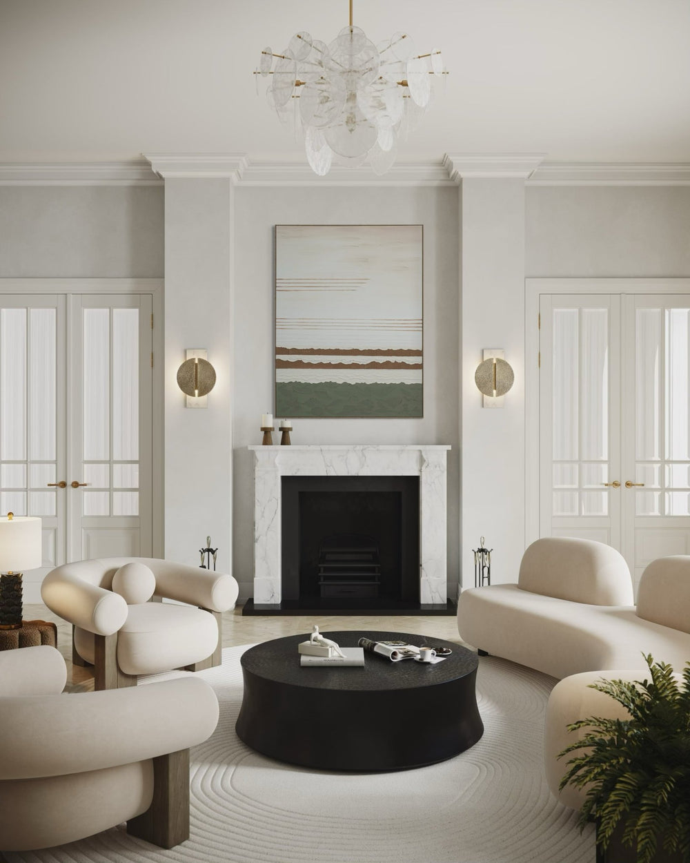 Serene Layered Horizon 164×124cm - Hand - Painted Oil Painting | Bella Home Art
