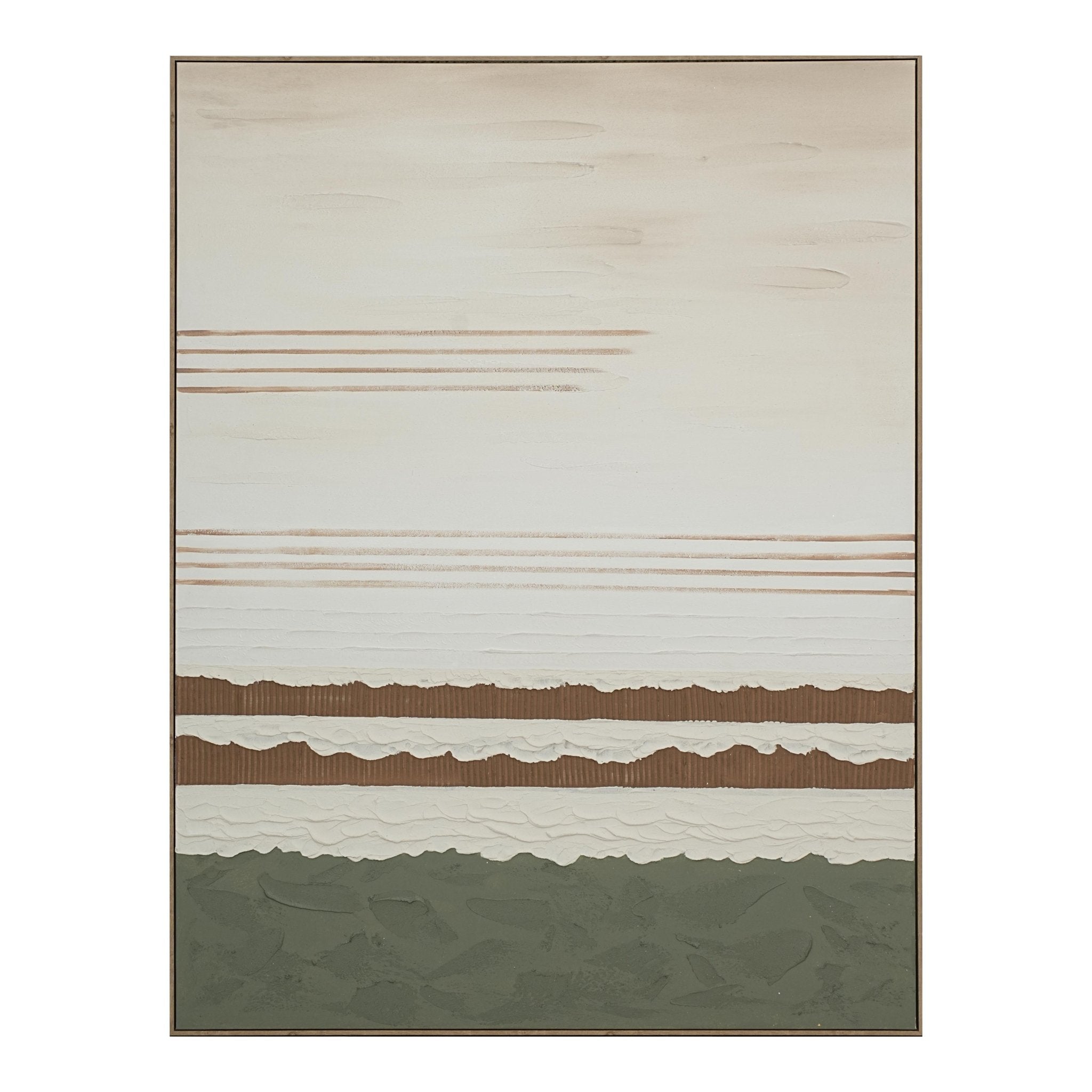Serene Layered Horizon 164×124cm - Hand - Painted Oil Painting | Bella Home Art