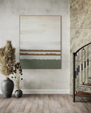 Serene Layered Horizon 164×124cm - Hand - Painted Oil Painting | Bella Home Art