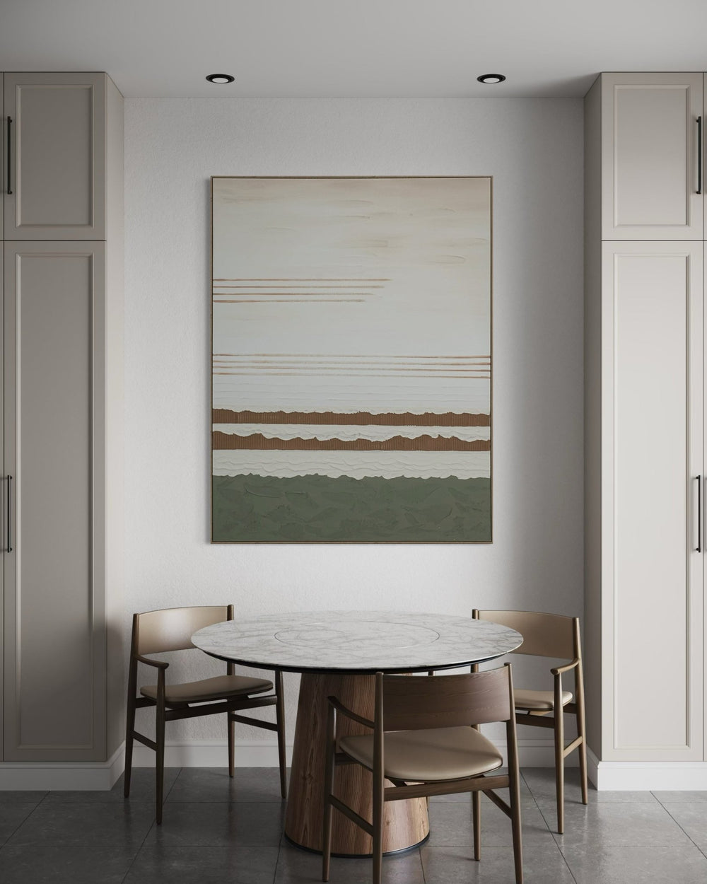 Serene Layered Horizon 164×124cm - Hand - Painted Oil Painting | Bella Home Art