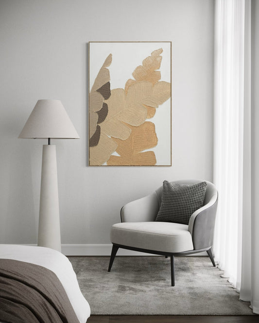 Serene Leaves 82×122cm - | Bella Home Art