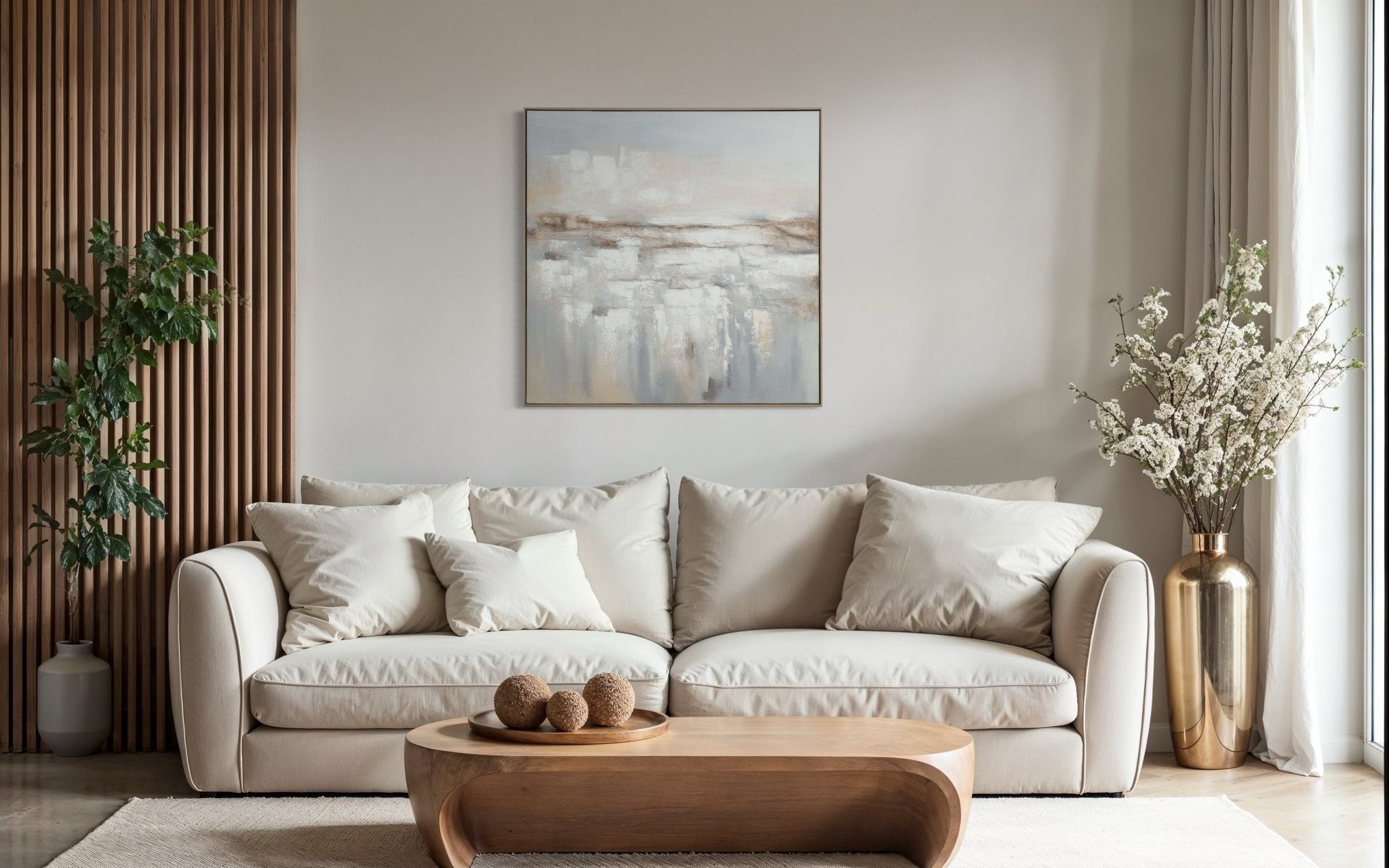 Silent Horizon 100×100cm - Hand - Painted Oil Painting | Bella Home Art
