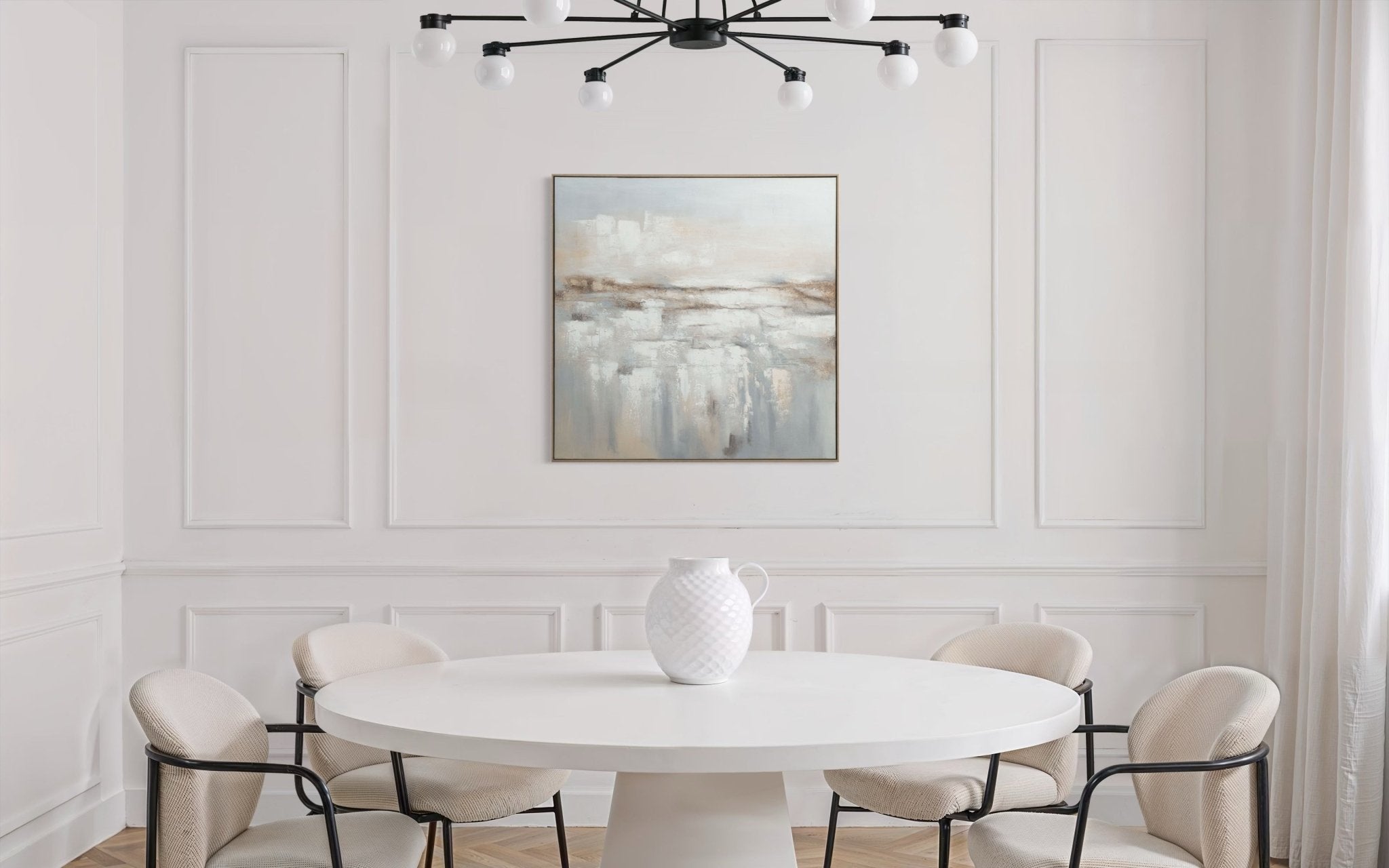 Silent Horizon 100×100cm - Hand - Painted Oil Painting | Bella Home Art