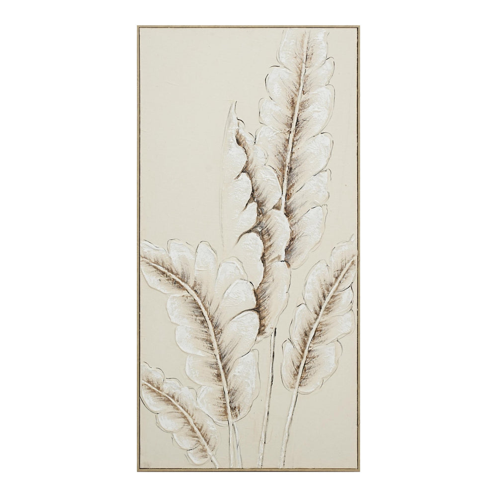 Soft Whisper Leaves 72×142cm - | Bella Home Art