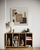 Textile Geometry - 01 102×102cm - | Bella Home Art