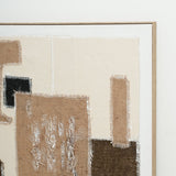 Textile Geometry - 01 102×102cm - | Bella Home Art